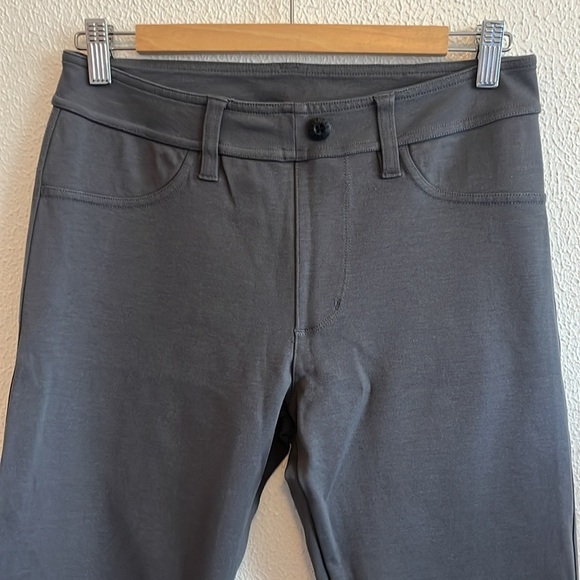 American Giant Pull on Straight Leg Pant Sz 8 Gray - Picture 2 of 8